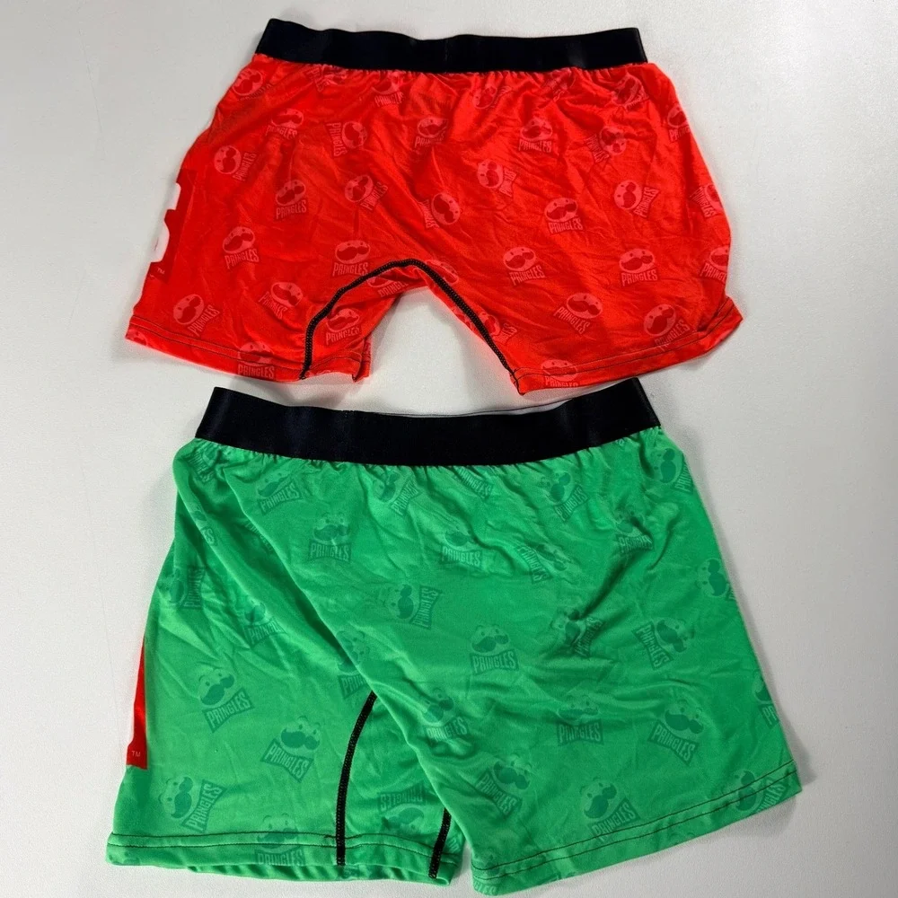 Pringles SWAG Boxer Briefs Boys Medium Green‎ Graphic Stretch Underwear NWOT